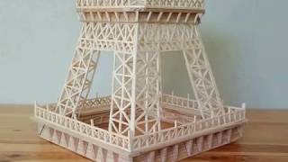 How to make an Eiffel tower with matches