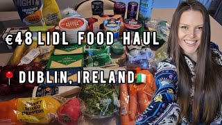 🇮🇪🛒🛍 LIDL €48 Grocery Shopping in Dublin, Ireland. #food #groceryhaul #lidl