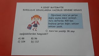 4.sınıf bursluluk sınavlarına hazırlık yeni nesil sorular@Bulbulogretmen  #matematik #bursluluk