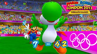 [Mario & Sonic at the London 2012 Olympic Games  Football ] 2 Player Team Yoshi( P1 )vs  Luigi( P2 )