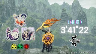 【MHRise】鐮鼬龍王•泡狐龍•怨虎龍 3'41\