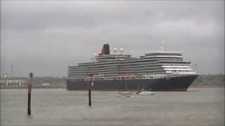 The 3 Queens Cunard Ships timelapse (Cunard ships from 40 seconds)