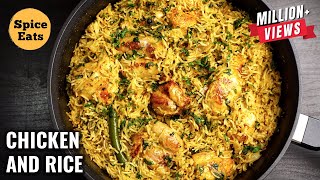ONE POT CHICKEN AND RICE | EASY CHICKEN RICE RECIPE | ONE PAN CHICKEN RICE