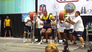 Vadim Dovganyuk squat 410 kg IPF Word Championships 2012