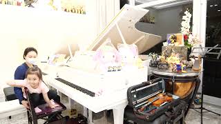 【🎹子芸💖勤奮🎹】2024/04/08【💖我愛媽媽 💖沒有經過無聊和苦逼的學習過程，就不可能有快樂的學習成績】【一萬小時的練習】【反覆做到厭煩，累積無法撼動的成果】🎵🌹🎻📯🎹音之匠心🎼音旋雋陞🎹🌹🍰🎶