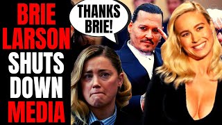 Brie Larson SHUTS DOWN Woke Reporter Who Wanted Her To TRASH Johnny Depp At Cann