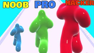 NOOB vs PRO vs HACKER in Blob Runner 3D