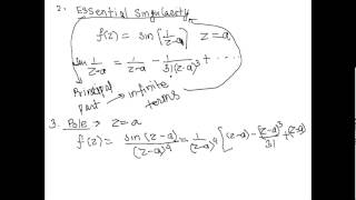 Zeros , Singularities and Poles of an analytic function