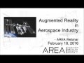 AREA Webinar: Augmented Reality in the Aerospace Industry