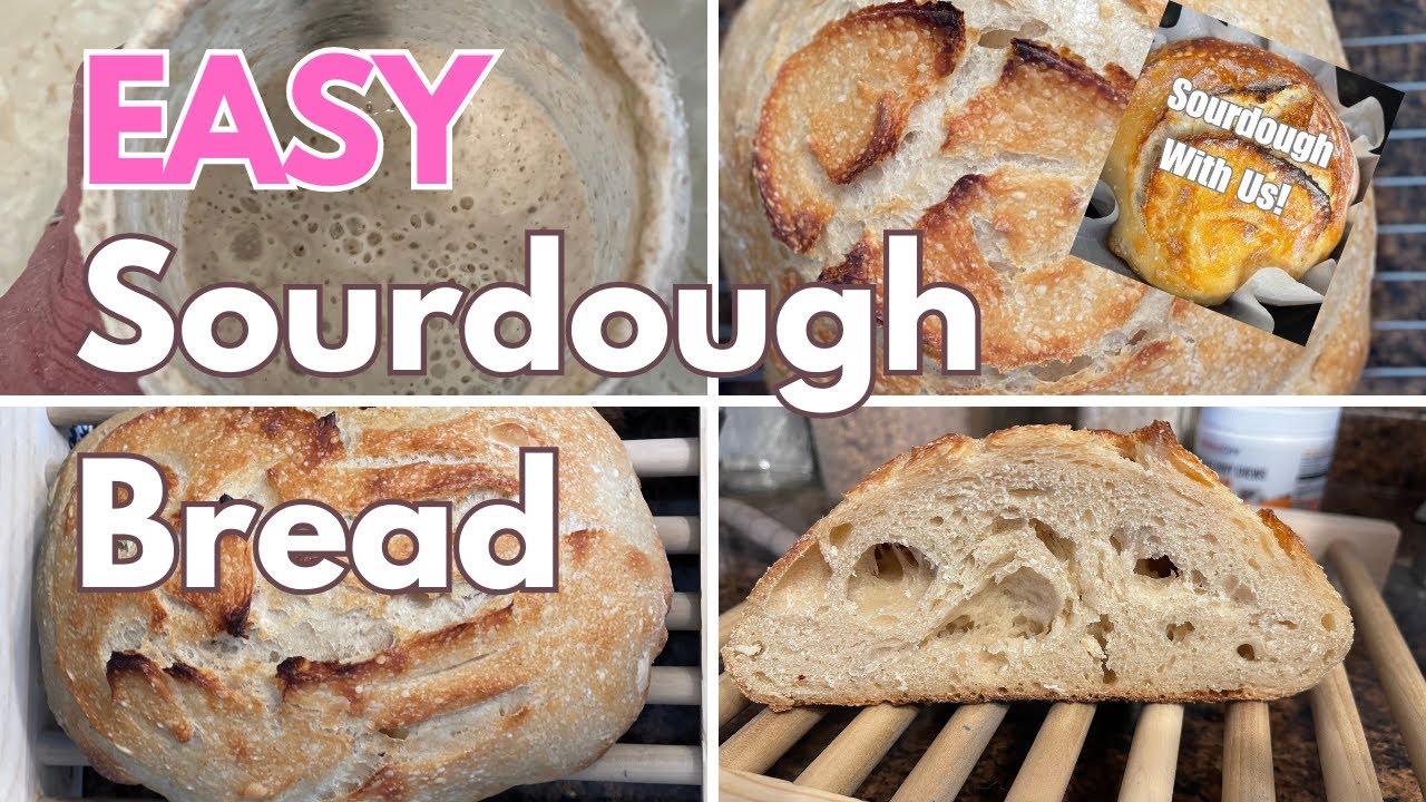 Super EASY Sourdough Bread For BEGINNERS! #sourdough #homemade #easy ...