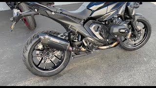 BMW R1300 GS | UPDATE On AKRAPOVIC Headers and Michelin ROAD 6 Tires.  NO ERROR CODE Yet!