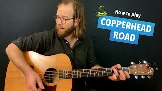 🎸 Copperhead Road • Steve Earle guitar lesson w/ intro tab & chords