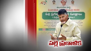 Chandrababu Releases Election Manifesto | for Panchayat Elections | Holds Teleconference