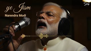 Narendra Modi singing Ye Jism | AI Version | Sunny Leone 😱  | Funny song 😂