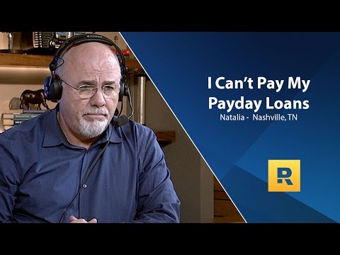 I Can't Pay My Payday Loans I Can't Pay My Payday Loans