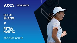 Shuai Zhang v Petra Martic Highlights | Australian Open 2023 Second Round
