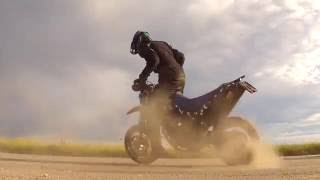 XT660X and MSX Stunt driving