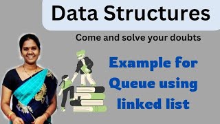 Queue using linked list || 24 ||Data structures in telugu