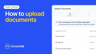 Client Portal: How to upload documents