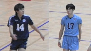 東山対決 #花村和哉 vs #吉村颯太  順天堂大学vs日本体育大学大学 第4セット ハイライト 全日本インカレ2023 男子バレーボール 準決勝 Japan volleyball