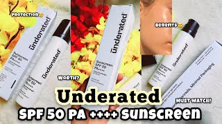 Underrated Sunscreen SPF 50 PA++++ | Benefits +Side-effects |