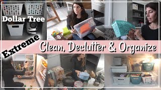 Extreme Clean, Organize & Declutter With Me | Dollar Tree Organization | Momma From Scratch