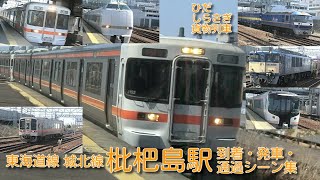 【JR東海・東海交通事業】東海道線(CA)・城北線 枇杷島駅 到着・発車・通過シーン集