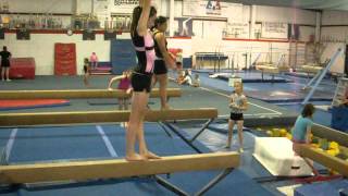 Amanda Talbot Class of 2015- Back handspring Tuck, beam series