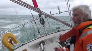 Les Sables d'Olonne-Lorient avec Jean-Luc Van Den Heede