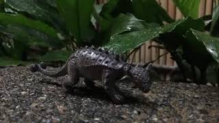 Ankylosausaurus VS Euoplocephalus stop motion (OLD)