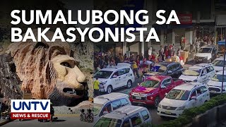 Problema sa parking space at heavy traffic, sumalubong sa mga bakasyonista sa Baguio City