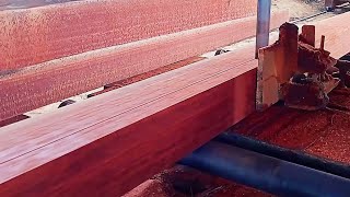 Sawmill.pengolahan kayu Meranti batu merah menggunakan gergaji mesin