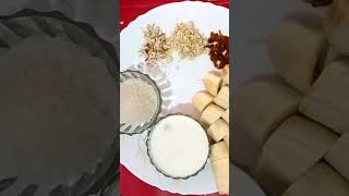 গরমে মন ভালো করার Banana Shake!❤❤❤❤❤❤❤#video#shorts#Bananashake#Youtubevodeo#ArushiandAishaniVlogs