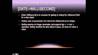 Lasso Programming: [date→millisecond]