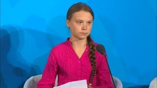 Greta Thunberg (Young Climate Activist) at the Climate Action Summit 2019 -
