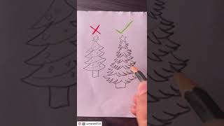 How To Draw a Christmas Tree Right and How Wrong | Rate this | Happy New Year and Merry Christmas
