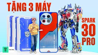 Đánh giá và tặng 3 máy TECNO SPARK 30 Pro Transformers: Độc nhất phân khúc 5 triệu!