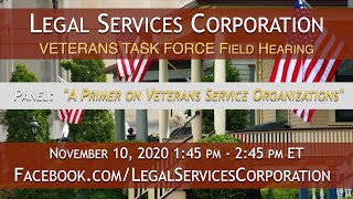 Legal Services Corporation Veterans Task Force: A Primer on Veterans Service Organizations