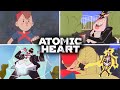 Atomic Heart - All Skill and Upgrade Cartoon Soviet Boy Animations (4K)