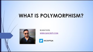 Java OOPS Concepts In Selenium - What is Polymorphism?