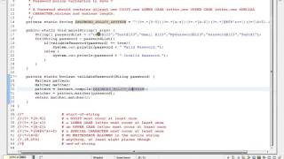 PASSWORD POLICY VALIDATION REGEX USING JAVA