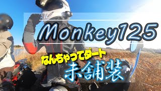 【未舗装道路】Monkey125 で走っちゃおう【なんちゃってダート】