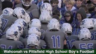 Wahconah vs Pittsfield High Boys Football