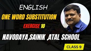 One Word Substitution- Excercise 10