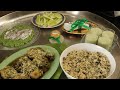 Bohra Kitchen mai Green theme Dawat~moong halwa~cheesy Chicken~pulao~Bohra Thal Presentaion Ideas