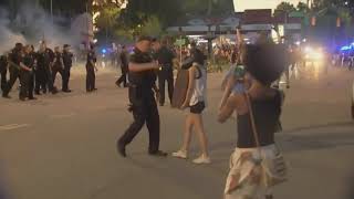 Crews clean up property damage after weekend protests in Chattanooga