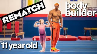 BODYBUILDER vs 11-YEAR-OLD - Cute Fitness and Gymnastics Challenge
