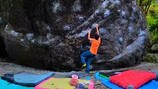 【外ボル】御岳 忍者返し1st attempt #外岩 #bouldering #岩登り #rockclimbing #岩場