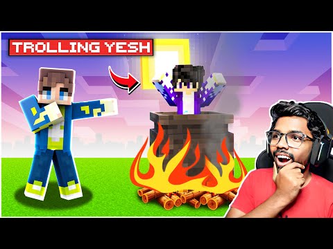 ¡Trolleando a mi amigo en su cumpleaños en Minecraft! | Minecraft en telugu | Maddy telugu jugador