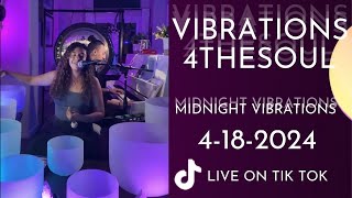 Midnight Vibrations | 1 Hour Sound Bath  4-18-2024